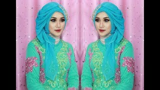 TUTORIAL MAKE UP DAN HIJAB SEGE EMPAT SEMPLE MEWAH HIJAB PESTA HIJAB KNDANGANHIJAB WISUDA [upl. by Milano]