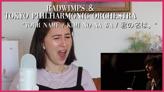 Radwimps amp Tokyo Philharmonic Orchestra quotYour NameKimi no Na wa君の名は。quot  Reaction Video [upl. by Nyltiac234]