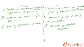 Differences between natality and mortality  12  ECOLOGY ENVIRONMENT AND POPULATION  BIOLOGY [upl. by Hanover109]