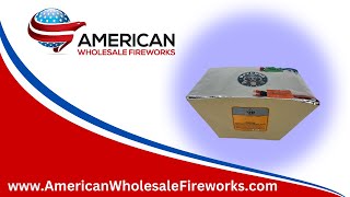 Cake  42s Blue Mine with White Strobe and Color  Available at American Wholesale Fireworks [upl. by Eimaral258]