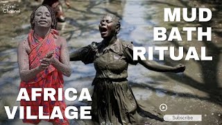 AFRICAN VILLAGE EVENING ROUTINEAFRICAN MUD BIRTH RITUALafricanvillageafricaroutinevlog [upl. by Jonis]