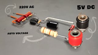 convert 220V AC to 5V DC without Transformer [upl. by Lowe]