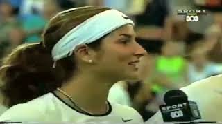 Federer and Mirka oncourt interview Hopman Cup 2002 [upl. by Anitnas]