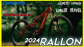 New orbea rallon 2024  enduro MTB gets more travel and slacker geometry [upl. by Anirtac]