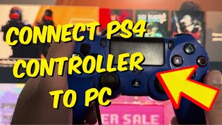 How To Connect PS4 Controller to PC 2024 [upl. by Erasaec]