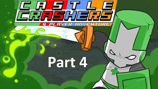 Castle Crashers Part 4  Lava World Industrial Castle Green Knight [upl. by Biamonte496]