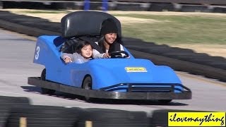 Hulyan Maya and their Cousins are riding a GO KART  Outdoor GO KART [upl. by Minni516]