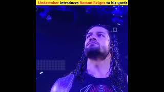 The Undertaker introduces Roman Reigns to hisyard shorts wwe [upl. by Odlavu]