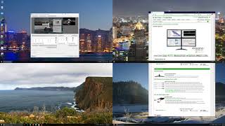 How to split one 4K monitor or TV into 4 virtual screens using UltraView Desktop Manager software [upl. by Ibbor]