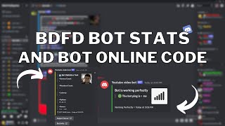 NEW How To Make Bot Stats And Bot Online Command In BDFD Discord [upl. by Aciretal]