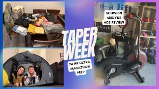 24 Hr Ultra Marathon Taper Week — Bonus Schwinn Airdyne AD2 Review [upl. by Atem]