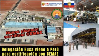 Delegación Rusa llegará a CEMAE para la puesta a punto de Helicópteros del Ejercito‼️🇵🇪🇷🇺 [upl. by Hatnamas280]