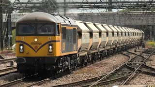 Fantastic Afternoon At Doncaster Station Freight Trains passenger Trains and pair of Class 37s ￼ [upl. by Royall]