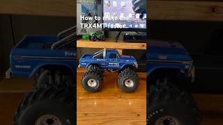 It is what it is… how I made the TRX4mt faster bigfoot4x4 trx4mt lmtmini [upl. by Nolyad]