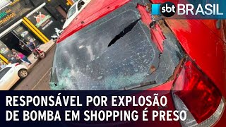 Polícia prende responsável por explosão de bomba em shopping de Goiás  SBT Brasil 090323 [upl. by Edvard]