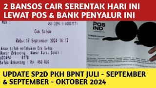 2 BANSOS CAIR SERENTAK HARI INI LEWAT POS amp BANK INI❗️UPDATE PENCAIRAN PKH BPNT PERIODE INI [upl. by Ecinaj]