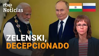 RUSIA MODI visita a PUTIN y le dice que la GUERRA con UCRANIA quotNO es la SOLUCIÓNquot  RTVE Noticias [upl. by Kunin864]