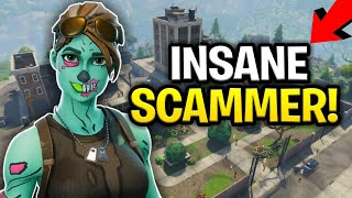 Insane Scammer Loses Rich Inventory Scammer Gets Scammed Fortnite Save The World [upl. by Esetal575]