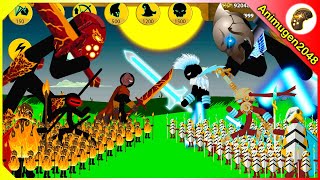 STICK FIGURE LAVA 🔥vs⚡️VOLTAIC WRATHNA XENOPHON SHADOWRATH  Stick War Legacy Mod  Animugen2048 [upl. by Carol-Jean]