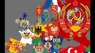 Europe national coats of arms in the last 200 years [upl. by Teddy]