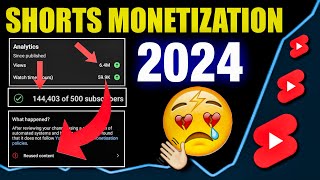 SHORTS Monetization 2024  Youtube shorts monetization update 2024  Shorts Monetization policy 2024 [upl. by Iramaj]