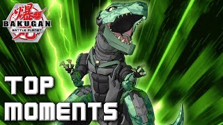 Top Trox Moments in Bakugan Battle Planet 🦖 Bakugan Official [upl. by Allisirp]