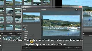 PowerDirector 10 tutoriel  Comment utiliser léditeur de découpe dimage [upl. by Ahsuatal]