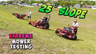 BEST Mower for STEEP hills Zero Turn vs Standon vs Walk Behind vs Push Mower [upl. by Brindell811]