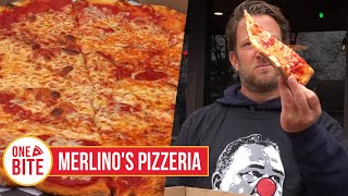 Barstool Pizza Review  Merlinos Pizzeria Cranston RI [upl. by Popper436]