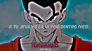 J Balvin Rosalía  Con altura Slowed  Letra canción completa Gohan vs Majin buu AMV [upl. by Dyanne]