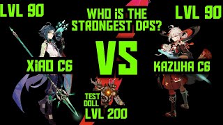 Xiao C6 vs Kazuha C6 Battle of the Fierce DPS Units  Genshin Impact [upl. by Algernon457]