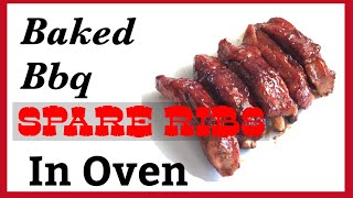 How to cook BBQ Ribs in Oven [upl. by Annairol]