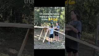 Log to sawhorse with fun woodworking shorts foryou fun [upl. by Terle574]