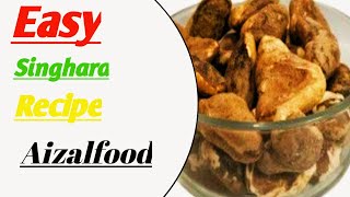 Singhara recipeBoil singhara recipeWater chestnut recipe😉😆😊By Aizalfood [upl. by Cirred]