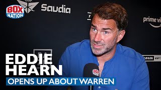 Eddie Hearn Hits Back At quotFAKEquot Frank Warren Relationship Claims [upl. by Enilrahc]