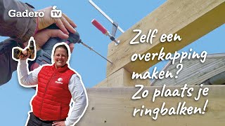 Zelf een overkapping maken Zo plaats je ringbalken [upl. by Aleta]