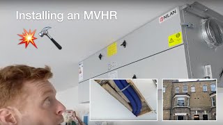 Installing a ventilation system MVHR in an existing home [upl. by Vaules]