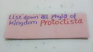 PHYLUMS OF KINGDOM PROTOCTISTA [upl. by Lanta292]