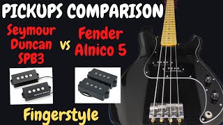 Fender Alnico 5 vs Seymour Duncan Spb3 Comparison fingerstyle [upl. by Shellie819]