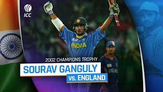 Ganguly’s stunning 117 v England  2002 Champions Trophy [upl. by Eiramasil966]