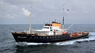 Zeesleepboot Holland  Zeegat Uit Terschelling  Harlingen en Noordzee  Zeesleper Ms Holland [upl. by Linehan]