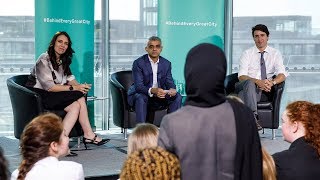 Prime Minister Trudeau participates in a youth town hall in London United Kingdom [upl. by Brinn]