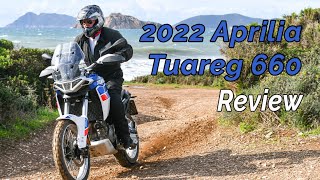 2022 Aprilia Tuareg 660 Review [upl. by Eirak]