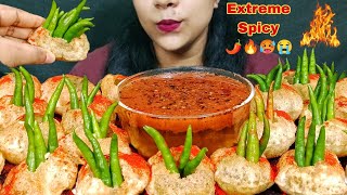 SPICY PANIPURI EATING CHALLENGE  SPICY GOLGAPPA EATING CHALLENGE [upl. by Caron]