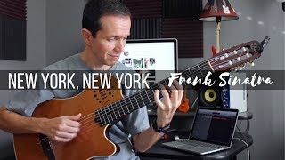 New York New York Frank Sinatra  Fingerstyle [upl. by Largent63]