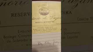 L4 Señorio de Larzan tinto etiqueta 659  DO Somontano Sobrade de Barbastro Hu 71097 vinos [upl. by Ainerbas991]