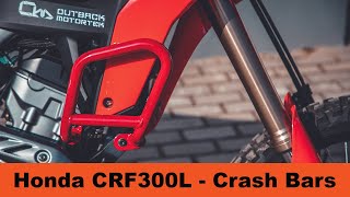 Honda CRF300L Crash Bars Installation Instructions [upl. by Nairdad]