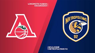 Lokomotiv Kuban Krasnodar  Boulogne Metropolitans 92 Highlights  7DAYS EuroCup T16 Round 1 [upl. by Ailelc]