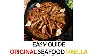 How to make an original SEAFOOD PAELLA from Spain [upl. by Lezirg620]