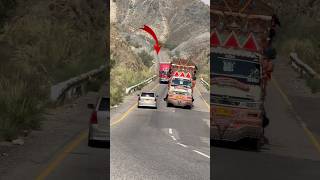 Who is at fault the truck or the car Balochistan Highways truck car [upl. by Blasien]